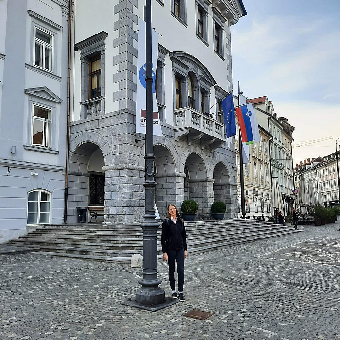 Ledinska parlamentarka Emma Faganel na 36. MOP-u